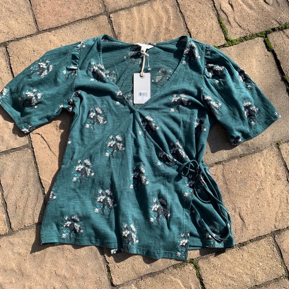 Lucky Brand Wrap Top